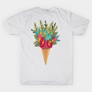 Ice cream floral Unique design T-Shirt